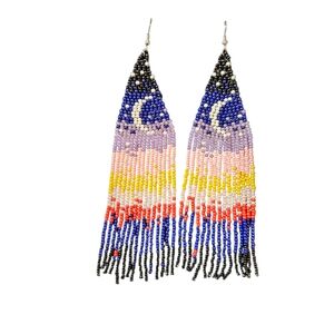 NWT - Moonlight Colorful Beaded Earrings